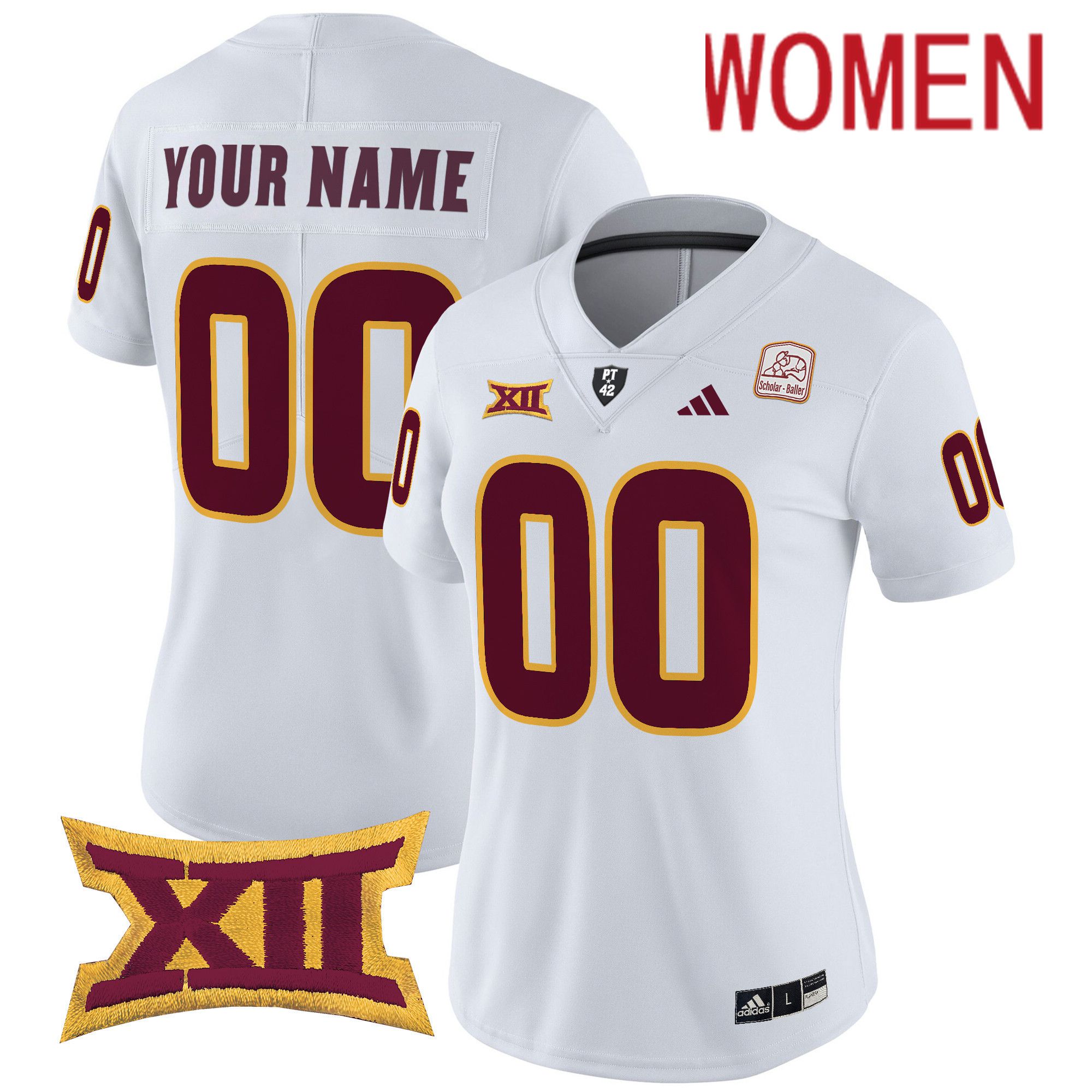 Women Arizona State Sun Devils White 2024 Vapor Limited Custom NCAA Jersey->customized ncaa jersey->Custom Jersey